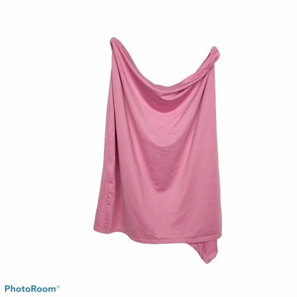 Superdown pink asymmetric strapless top - Picture 3 of 6